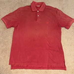 Men’s Brooks Brothers 346 100% Cotton Vintage Red Polo